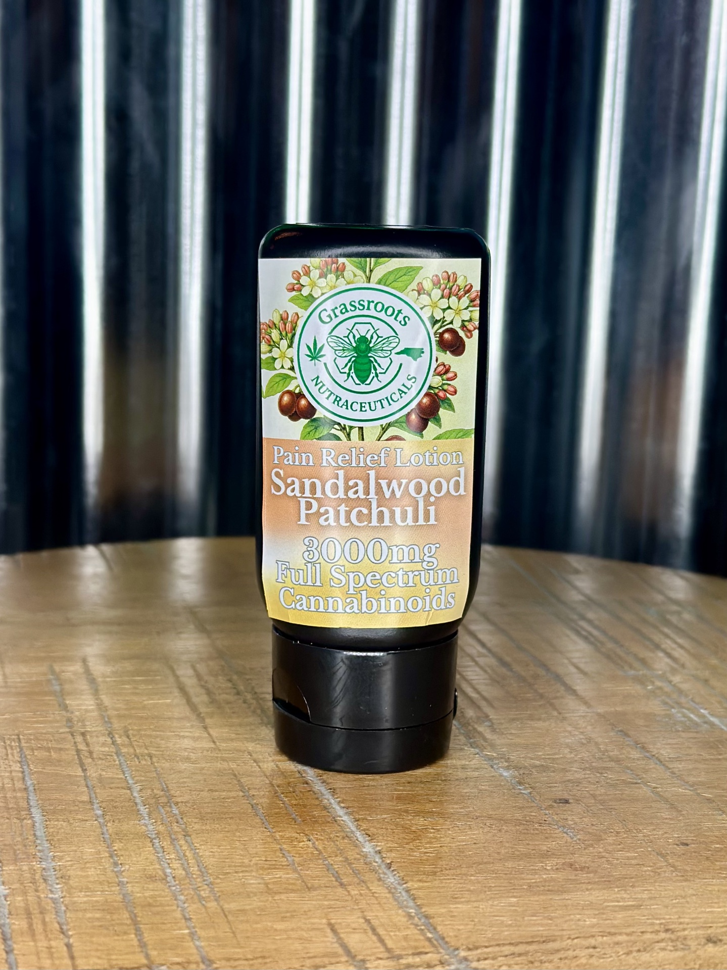 Grassroots Wellness | Lotion | 3000mg | 2oz / Sandalwood Patchuli